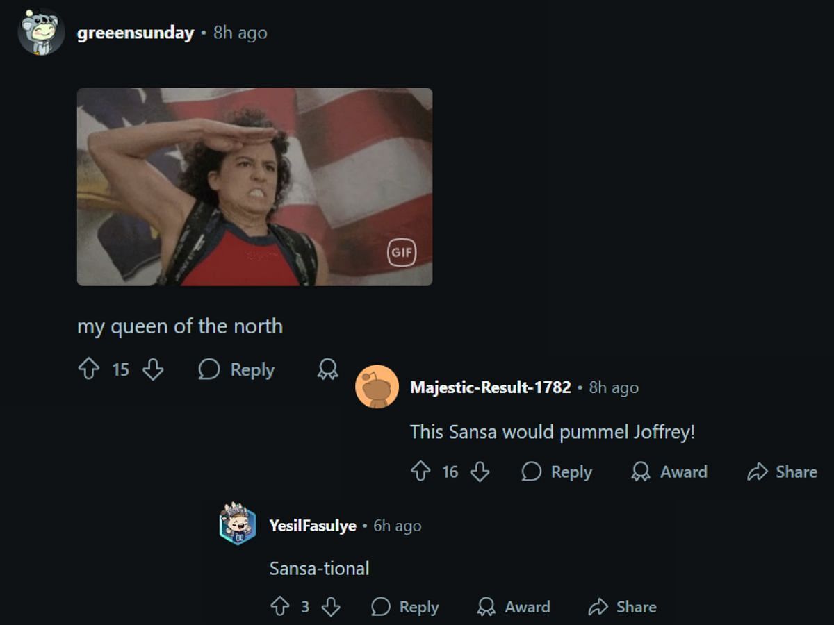 Netizens discuss the actress's Instagram post. (Image via Reddit/r/popculturechat)